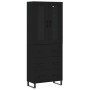 Tall black plywood sideboard 69.5x34x180 cm by vidaXL, Sideboards - Ref: Foro24-3198426, Price: 221,28 €, Discount: %