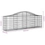 Gabion baskets 11 pcs arch shape iron 200x30x60/80 cm by vidaXL, Pots and planters - Ref: Foro24-3145397, Price: 783,38 €, Di...