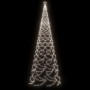 Árbol de Navidad con poste de metal 1400 LEDs blanco frío 5 m de vidaXL, Arboles de navidad - Ref: Foro24-328634, Precio: 161...