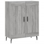 Aparador alto madera contrachapada gris sonoma 69,5x34x180 cm de vidaXL, Aparadores - Ref: Foro24-3189979, Precio: 132,99 €, ...