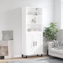 Aparador alto madera contrachapada blanco 69,5x34x180 cm de vidaXL, Aparadores - Ref: Foro24-3189981, Precio: 153,48 €, Descu...