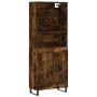 Aparador alto madera contrachapada roble ahumado 69,5x34x180 cm de vidaXL, Aparadores - Ref: Foro24-3189986, Precio: 130,99 €...