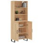 High oak-colored plywood sideboard 69.5x34x180 cm by vidaXL, Sideboards - Ref: Foro24-3189984, Price: 134,95 €, Discount: %