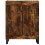 Aparador alto madera contrachapada roble ahumado 69,5x34x180 cm de vidaXL, Aparadores - Ref: Foro24-3189986, Precio: 130,99 €...