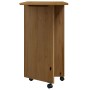 Drawer unit with wheels and MOSS pine wood desk in honey brown. by vidaXL, Lockers and storage cabinets - Ref: Foro24-355900,...