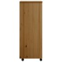 MOSS chest of drawers with wheels solid honey brown pine wood by vidaXL, Lockers and storage cabinets - Ref: Foro24-355897, P...