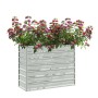 Arriate de acero galvanizado plateado 100x40x77 cm de vidaXL, Maceteros y jardineras - Ref: Foro24-316896, Precio: 42,41 €, D...