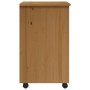 MOSS solid pine wood rolling drawer unit in honey brown. by vidaXL, Lockers and storage cabinets - Ref: Foro24-355891, Price:...