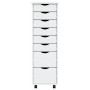 MOSS solid white pine wood chest of drawers with wheels by vidaXL, Lockers and storage cabinets - Ref: Foro24-355895, Price: ...