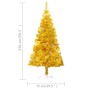 Künstlicher Weihnachtsbaum mit goldenem Ständer PET 150 cm von vidaXL, Weihnachtsbäume - Ref: Foro24-321009, Preis: 32,75 €, ...