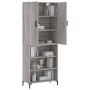 Tall gray Sonoma plywood sideboard 69.5x34x180 cm by vidaXL, Sideboards - Ref: Foro24-3196073, Price: 126,99 €, Discount: %