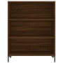 Aparador alto madera contrachapada marrón roble 69,5x34x180 cm de vidaXL, Aparadores - Ref: Foro24-3196074, Precio: 126,72 €,...