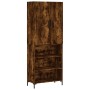 Aparador alto madera contrachapada roble ahumado 69,5x34x180 cm de vidaXL, Aparadores - Ref: Foro24-3196072, Precio: 119,15 €...