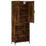 Aparador alto madera contrachapada roble ahumado 69,5x34x180 cm de vidaXL, Aparadores - Ref: Foro24-3196072, Precio: 119,15 €...