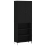 Tall black plywood sideboard 69.5x34x180 cm by vidaXL, Sideboards - Ref: Foro24-3196076, Price: 131,65 €, Discount: %