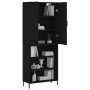 Tall black plywood sideboard 69.5x34x180 cm by vidaXL, Sideboards - Ref: Foro24-3196076, Price: 131,65 €, Discount: %