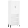 Tall white plywood sideboard 69.5x34x180 cm by vidaXL, Sideboards - Ref: Foro24-3196075, Price: 132,59 €, Discount: %