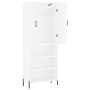 Tall white plywood sideboard 69.5x34x180 cm by vidaXL, Sideboards - Ref: Foro24-3196075, Price: 132,59 €, Discount: %