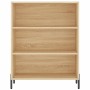 Aparador alto madera contrachapada color roble 69,5x34x180 cm de vidaXL, Aparadores - Ref: Foro24-3196078, Precio: 122,40 €, ...