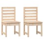 Garden chairs 2 units solid pine wood 50x48x91.5 cm by vidaXL, Garden chairs - Ref: Foro24-824025, Price: 77,06 €, Discount: %