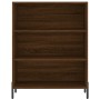 Aparador alto madera contrachapada marrón roble 69,5x34x180 cm de vidaXL, Aparadores - Ref: Foro24-3196082, Precio: 130,56 €,...