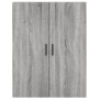 Aparador alto madera contrachapada gris sonoma 69,5x34x180 cm de vidaXL, Aparadores - Ref: Foro24-3196089, Precio: 125,99 €, ...