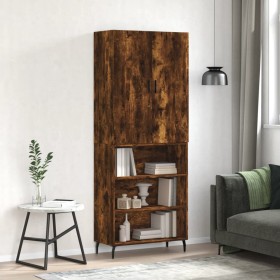 Tall smoked oak plywood sideboard 69.5x34x180 cm by vidaXL, Sideboards - Ref: Foro24-3196088, Price: 127,13 €, Discount: %