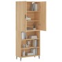 Aparador alto madera contrachapada color roble 69,5x34x180 cm de vidaXL, Aparadores - Ref: Foro24-3196086, Precio: 128,13 €, ...