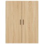 Aparador alto madera contrachapada color roble 69,5x34x180 cm de vidaXL, Aparadores - Ref: Foro24-3196086, Precio: 128,13 €, ...