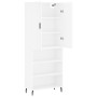 Tall white plywood sideboard 69.5x34x180 cm by vidaXL, Sideboards - Ref: Foro24-3196083, Price: 135,08 €, Discount: %