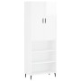 High glossy white plywood sideboard 69.5x34x180 cm by vidaXL, Sideboards - Ref: Foro24-3196085, Price: 128,84 €, Discount: %