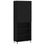 Aparador alto madera contrachapada negro 69,5x34x180 cm de vidaXL, Aparadores - Ref: Foro24-3196084, Precio: 141,45 €, Descue...