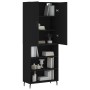 Aparador alto madera contrachapada negro 69,5x34x180 cm de vidaXL, Aparadores - Ref: Foro24-3196084, Precio: 141,45 €, Descue...