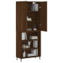 Tall brown oak plywood sideboard 69.5x34x180 cm by vidaXL, Sideboards - Ref: Foro24-3196090, Price: 131,01 €, Discount: %