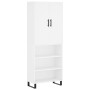 Tall white plywood sideboard 69.5x34x180 cm by vidaXL, Sideboards - Ref: Foro24-3196091, Price: 136,96 €, Discount: %