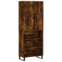 Tall smoked oak plywood sideboard 69.5x34x180 cm by vidaXL, Sideboards - Ref: Foro24-3196096, Price: 138,44 €, Discount: %