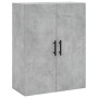 Aparador alto madera contrachapada gris hormigón 69,5x34x180 cm de vidaXL, Aparadores - Ref: Foro24-3196095, Precio: 138,44 €...