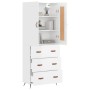 High glossy white plywood sideboard 69.5x34x180 cm by vidaXL, Sideboards - Ref: Foro24-3199723, Price: 172,30 €, Discount: %