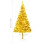 Árbol de Navidad artificial con soporte PET dorado 180 cm de vidaXL, Arboles de navidad - Ref: Foro24-321010, Precio: 39,45 €...