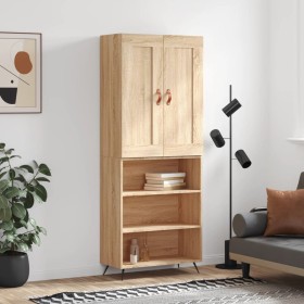 Aparador alto madera contrachapada color roble 69,5x34x180 cm de vidaXL, Aparadores - Ref: Foro24-3200044, Precio: 113,99 €, ...