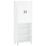 Tall white glossy plywood sideboard 69.5x34x180 cm by vidaXL, Sideboards - Ref: Foro24-3200043, Price: 125,48 €, Discount: %