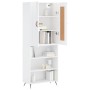 Tall white glossy plywood sideboard 69.5x34x180 cm by vidaXL, Sideboards - Ref: Foro24-3200043, Price: 125,48 €, Discount: %