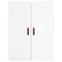 Tall white glossy plywood sideboard 69.5x34x180 cm by vidaXL, Sideboards - Ref: Foro24-3200043, Price: 125,48 €, Discount: %