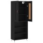 Tall black plywood sideboard 69.5x34x180 cm by vidaXL, Sideboards - Ref: Foro24-3200042, Price: 137,06 €, Discount: %