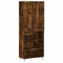 Aparador alto madera contrachapada roble ahumado 69,5x34x180 cm de vidaXL, Aparadores - Ref: Foro24-3200046, Precio: 114,99 €...