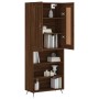 Tall brown oak plywood sideboard 69.5x34x180 cm by vidaXL, Sideboards - Ref: Foro24-3200048, Price: 117,99 €, Discount: %