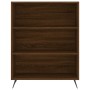 Aparador alto madera contrachapada marrón roble 69,5x34x180 cm de vidaXL, Aparadores - Ref: Foro24-3200048, Precio: 117,62 €,...