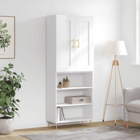 High glossy white plywood sideboard 69.5x34x180 cm by vidaXL, Sideboards - Ref: Foro24-3200059, Price: 125,09 €, Discount: %