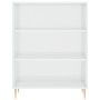 Aparador alto madera contrachapada blanco brillo 69,5x34x180 cm de vidaXL, Aparadores - Ref: Foro24-3200059, Precio: 125,09 €...