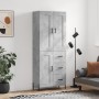 Concrete gray plywood tall sideboard 69.5x34x180 cm by vidaXL, Sideboards - Ref: Foro24-3200013, Price: 159,13 €, Discount: %